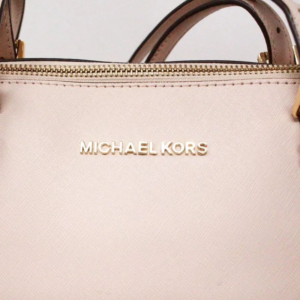 MICHAEL KORS #40067 Blush Pink Saffiano Leather Tote Bag - Picture 4 of 9